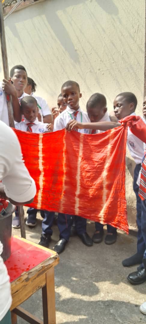 Adire making by students